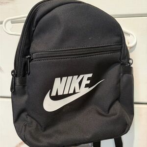 Nike Black Backpack with White Logo